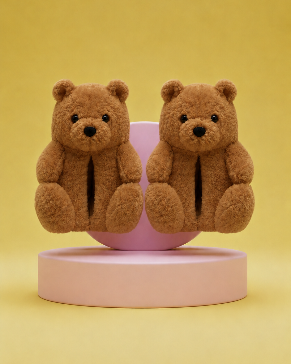 Chaussons Ours Marron