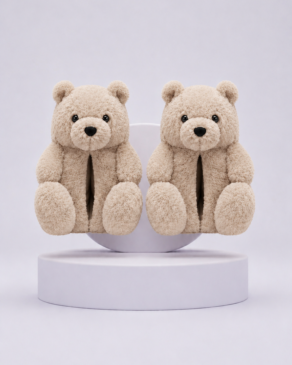Chaussons Ours Rose