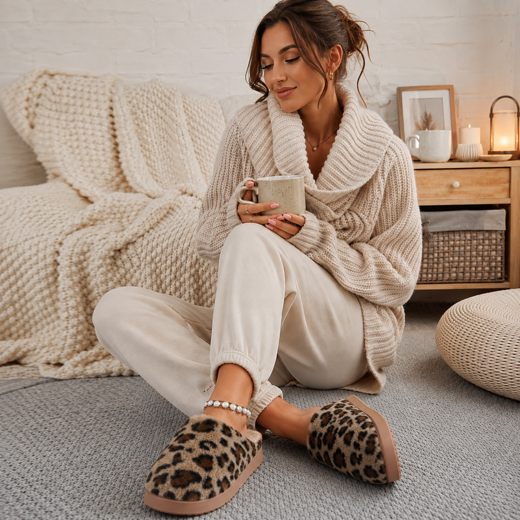 🐆 Pantoufles Léopard Maison Orlina
