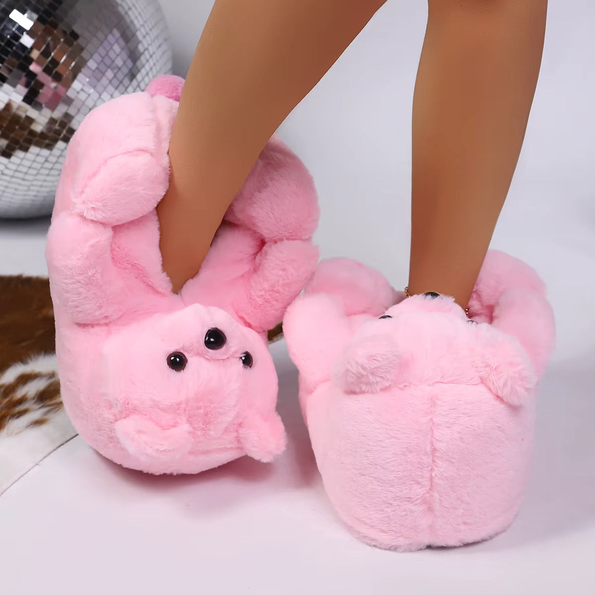 Chaussons Ours Rose