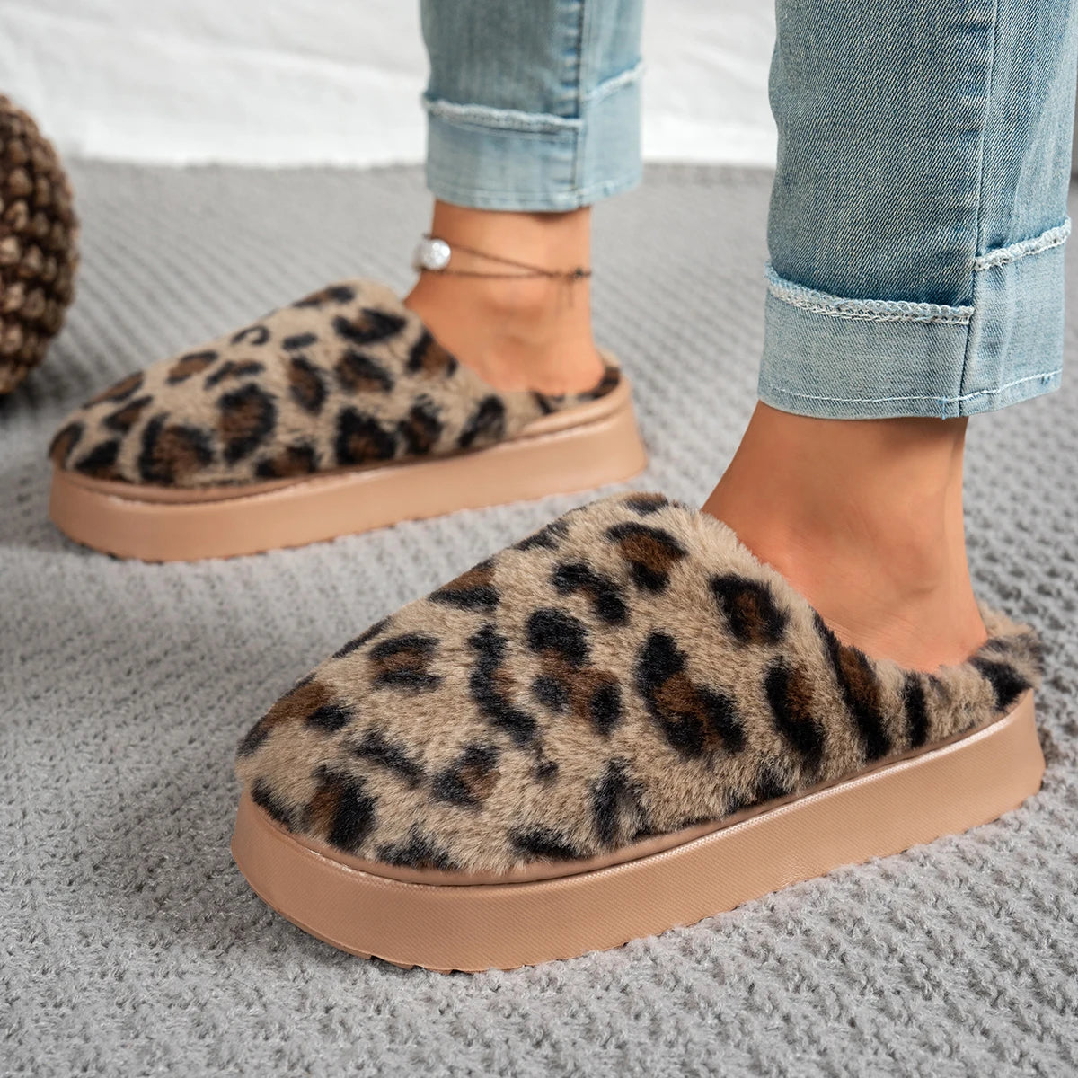 🐆 Pantoufles Léopard Maison Orlina