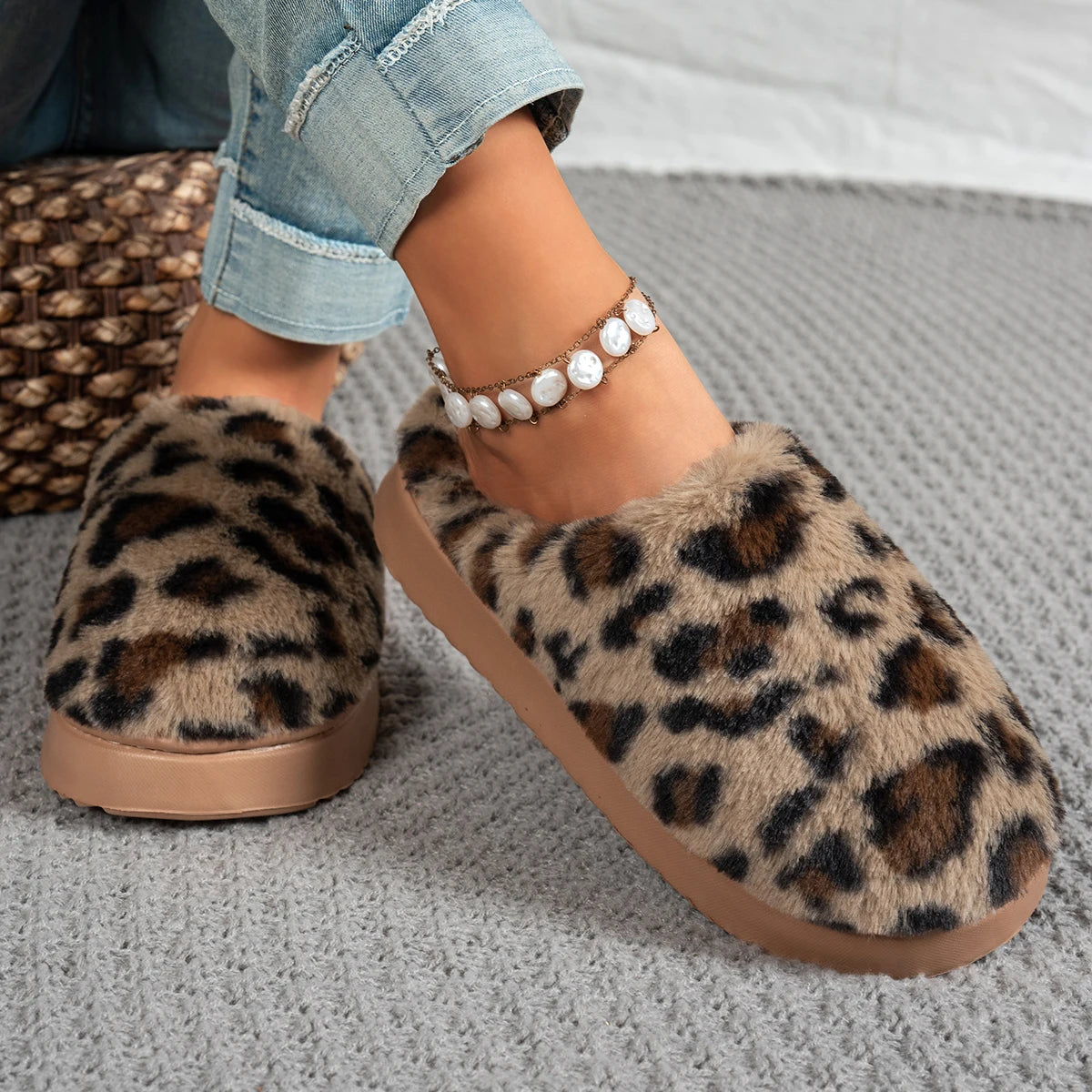 🐆 Pantoufles Léopard Maison Orlina
